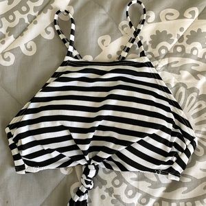 xhilaration stripe halter bikini top